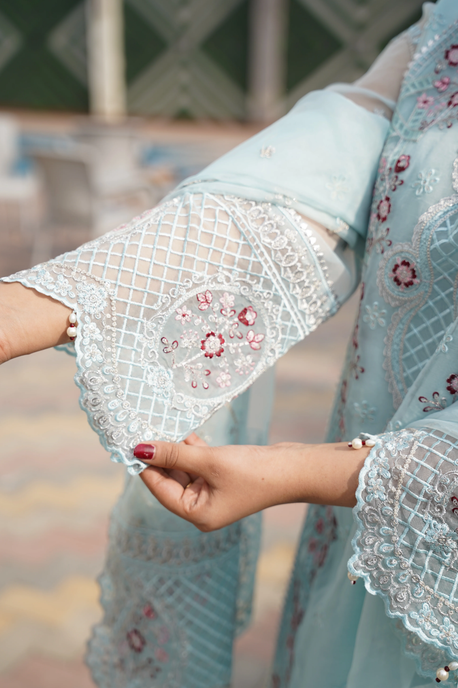 SAPPHIRE - 3 PCS - Embroidered