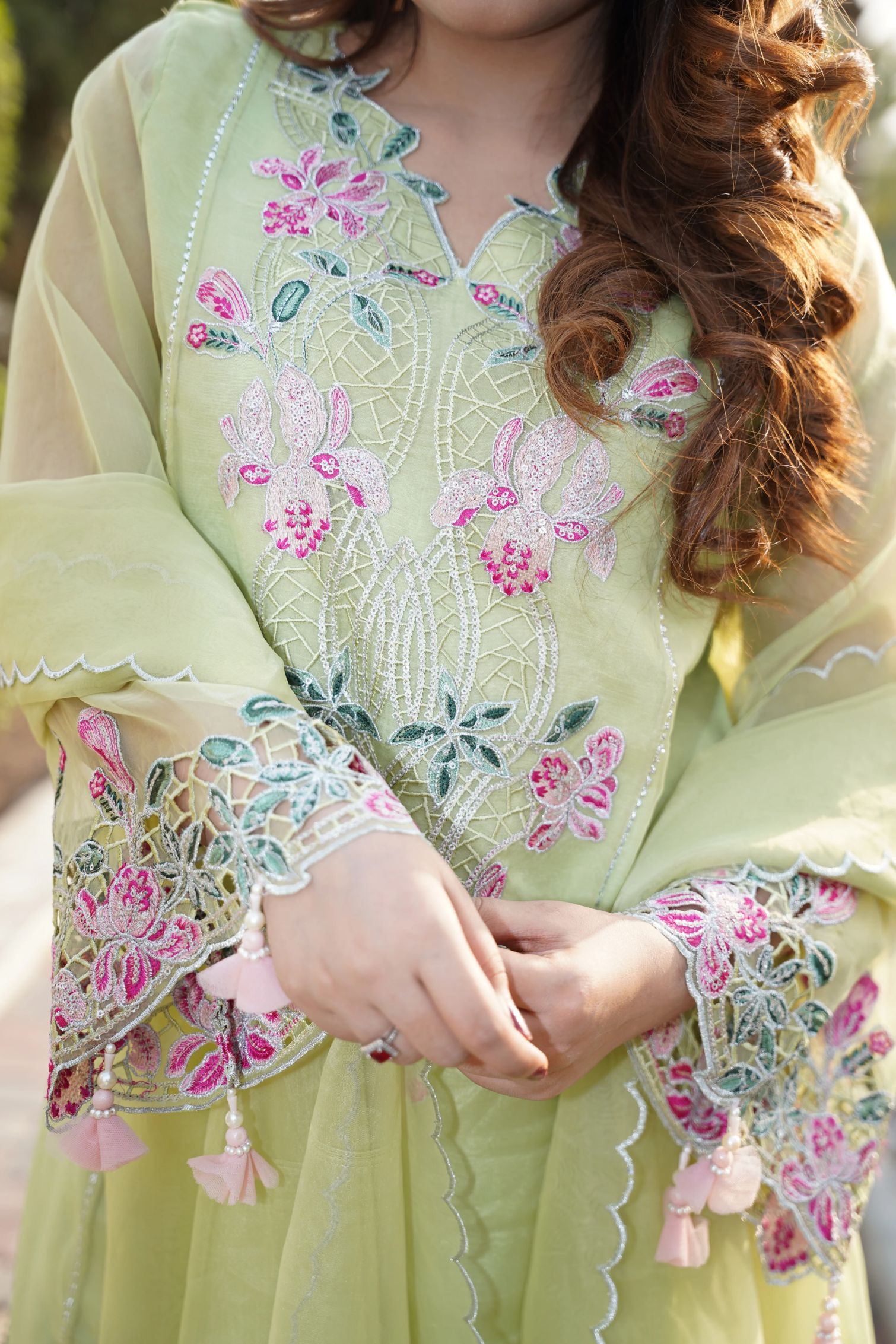 MEHRO - 3 PCS - Embroidered