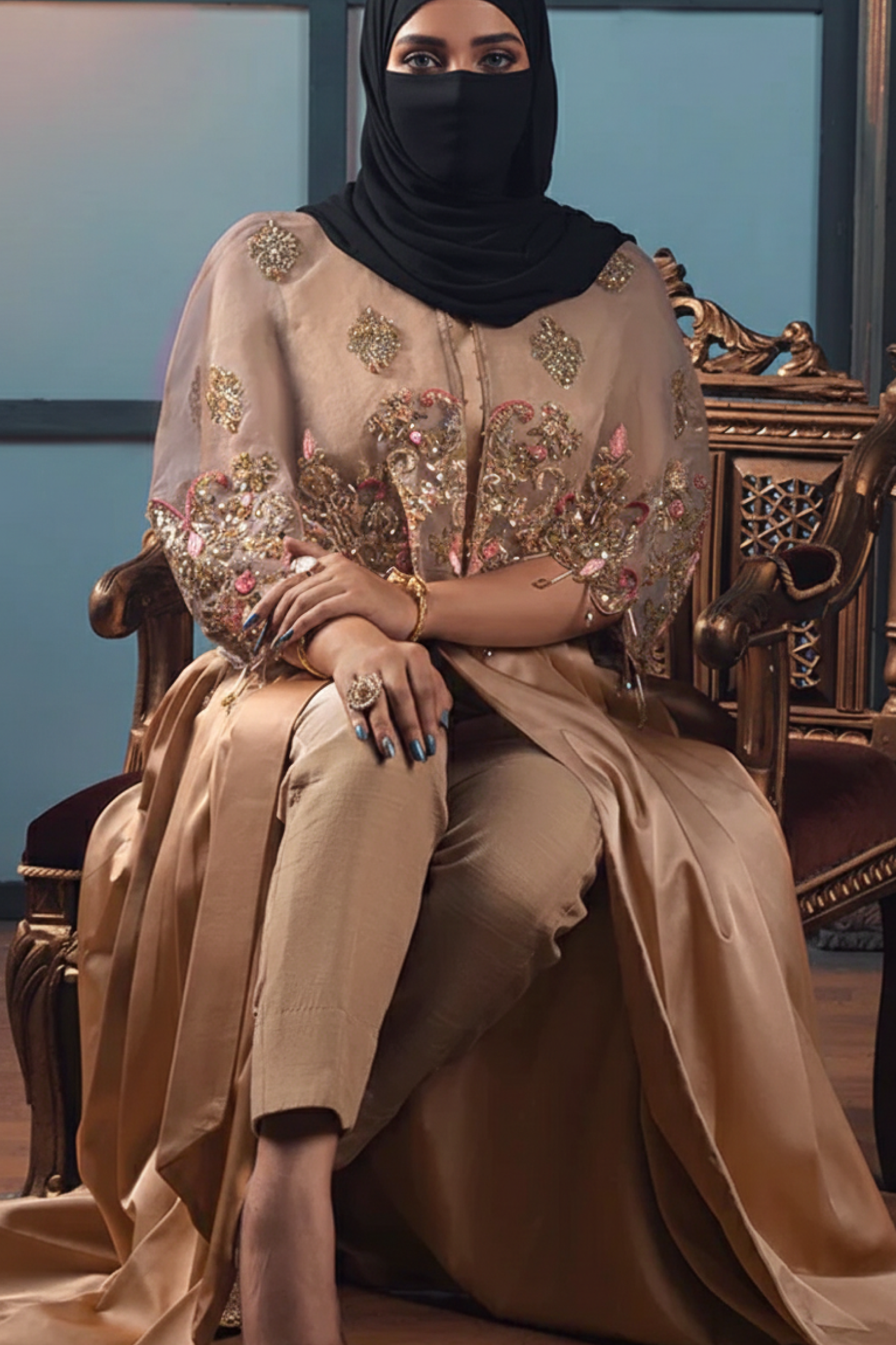 Mushk Golden-Festive Luxury Pret