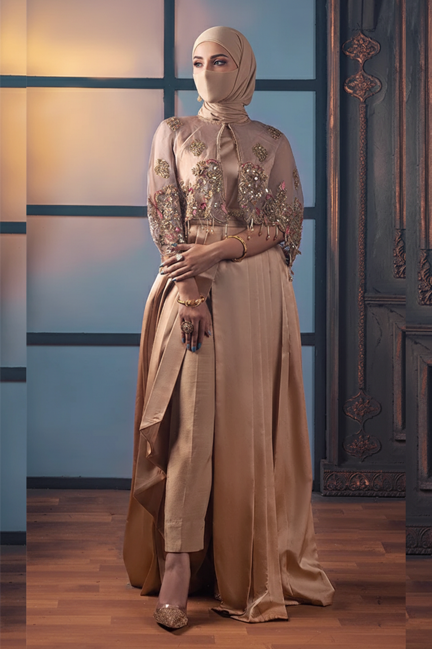 Mushk Golden-Festive Luxury Pret