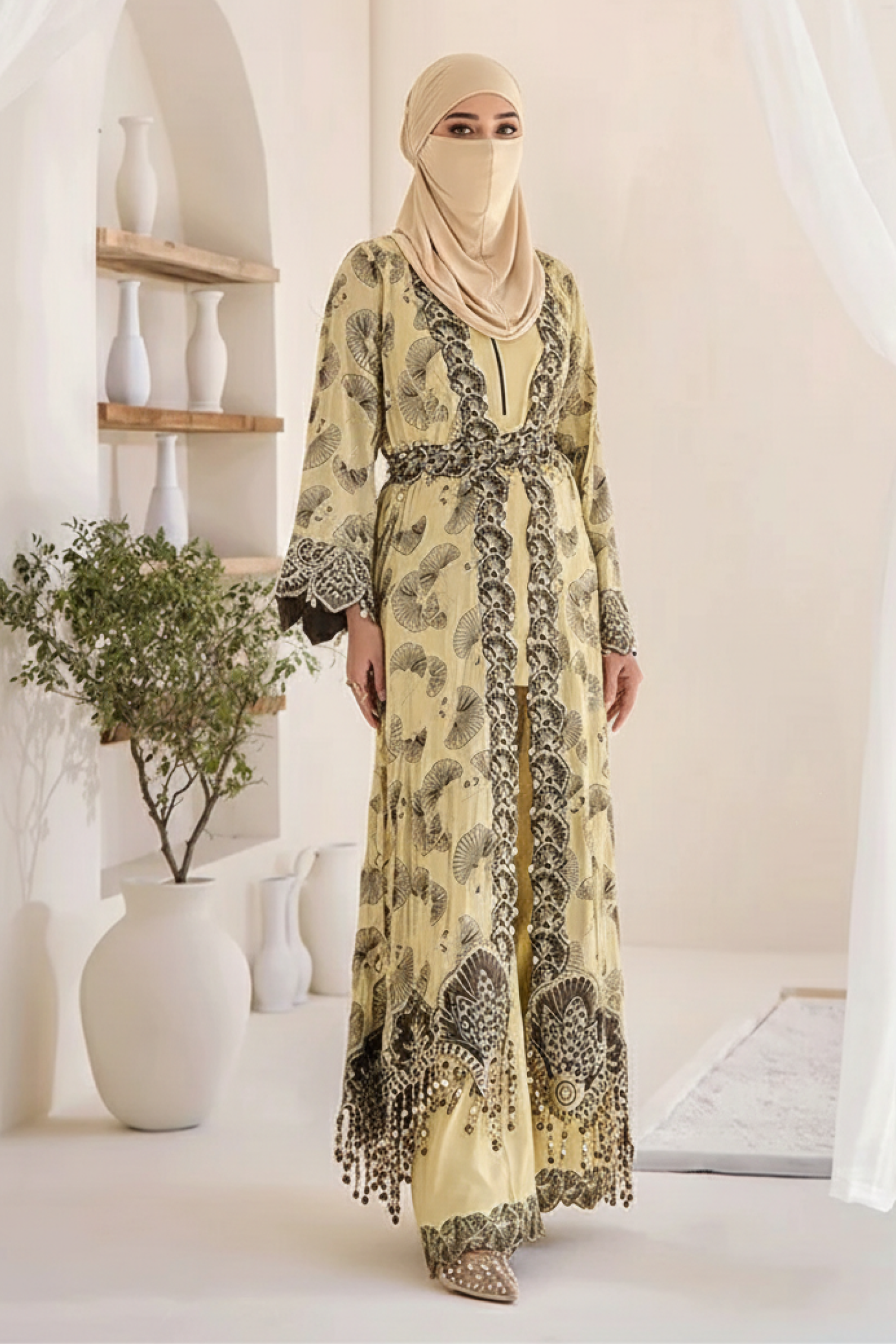 MUZHIRAH - 3 (-PCS EMBROIDER - HAND EMBELLISHED SUIT)