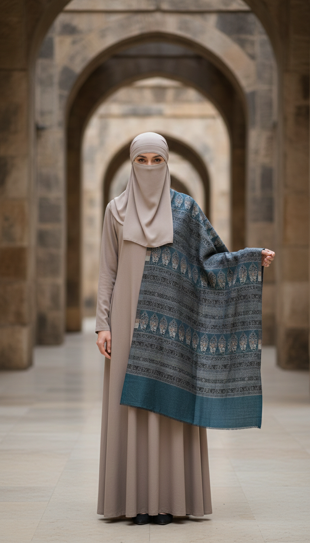 Stripe Kani Shawl