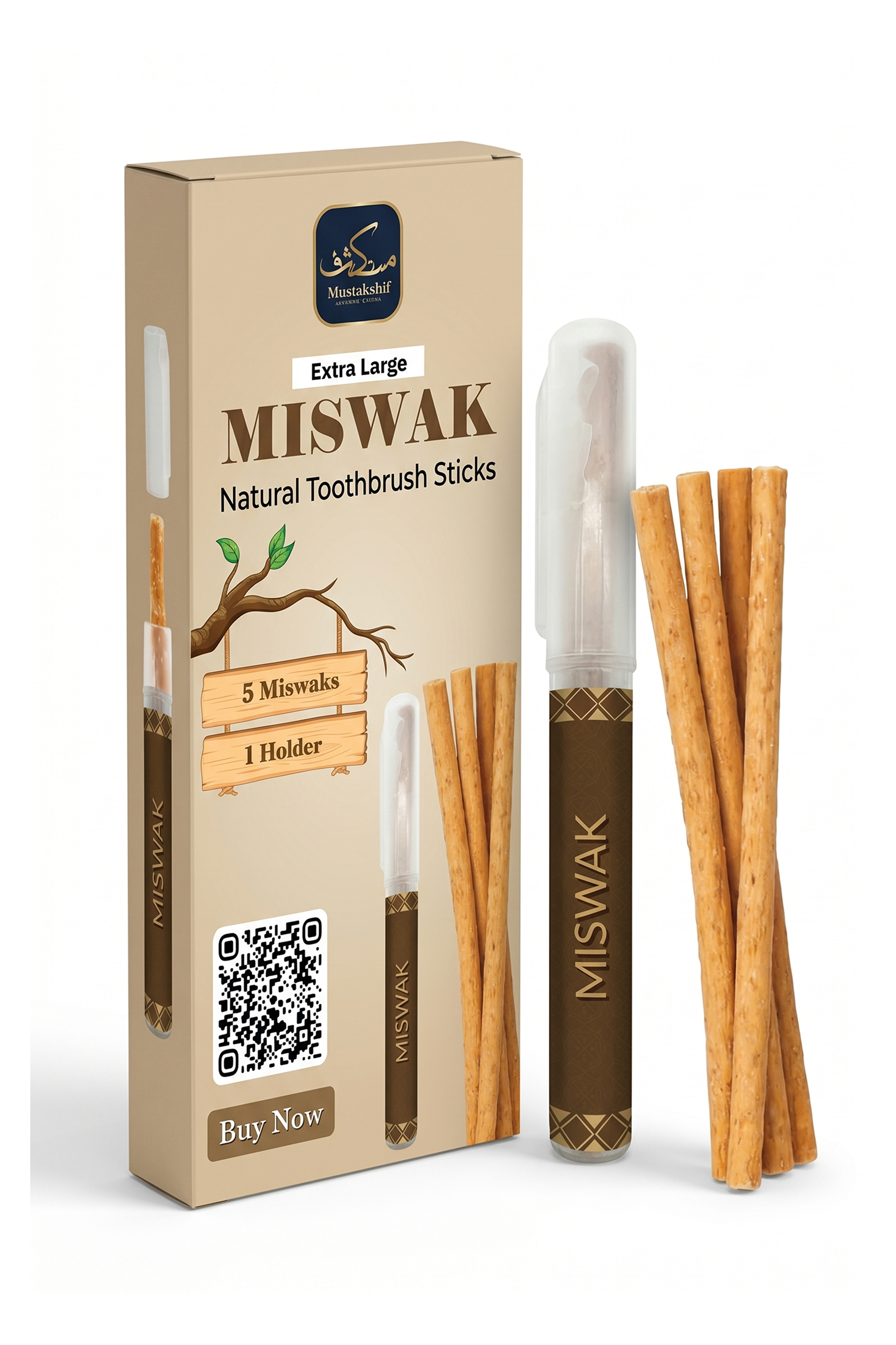 Extra Large Miswak Sticks Pack of 5