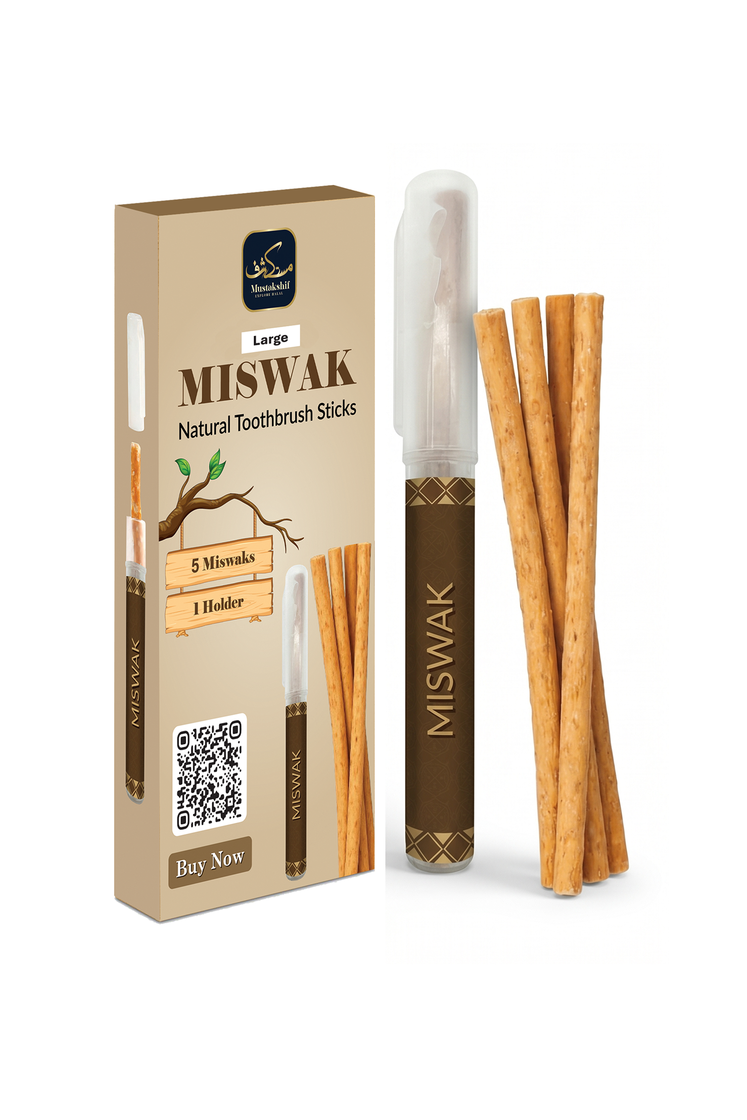 Large Miswak Sticks Pack of 5