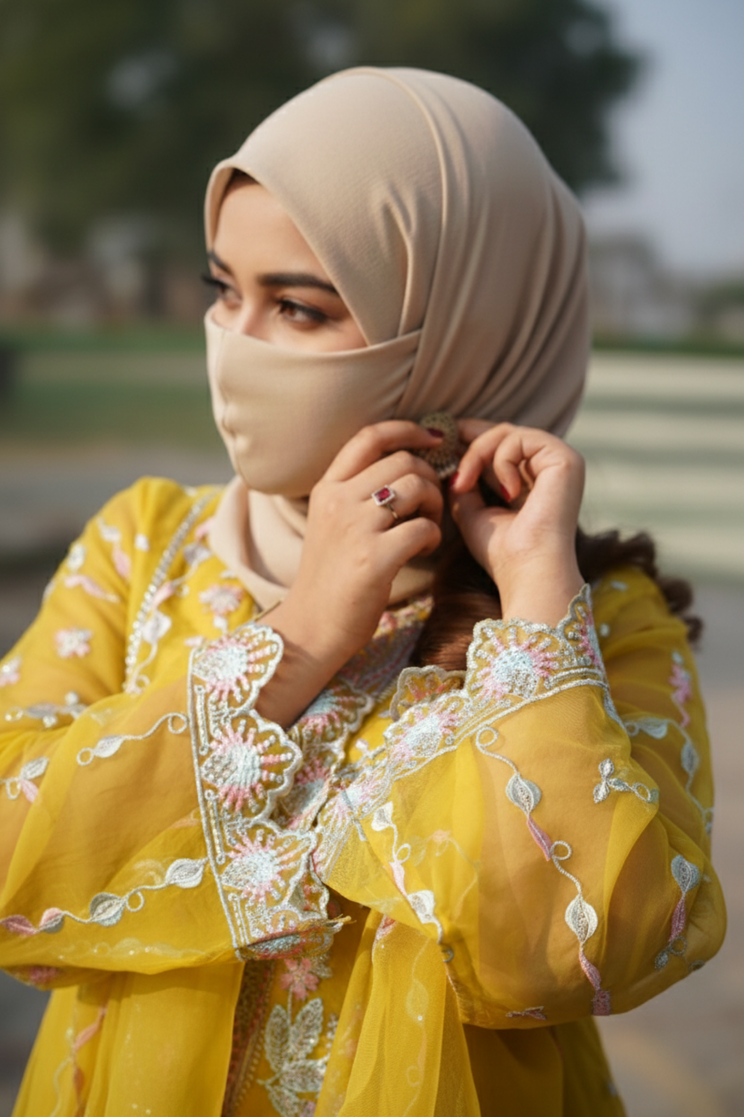 TIANA - 3 PCS - Embroidered