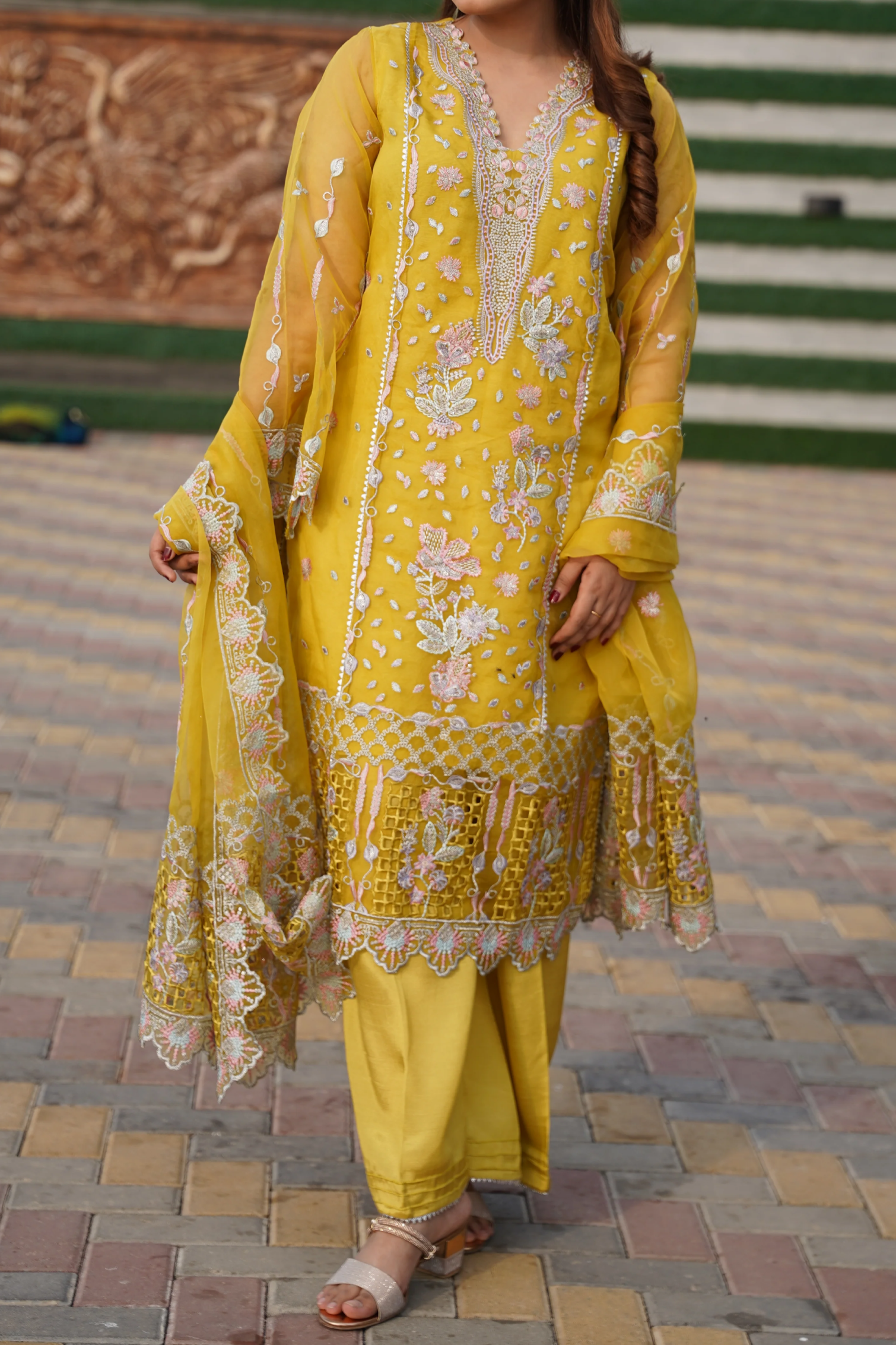TIANA - 3 PCS - Embroidered