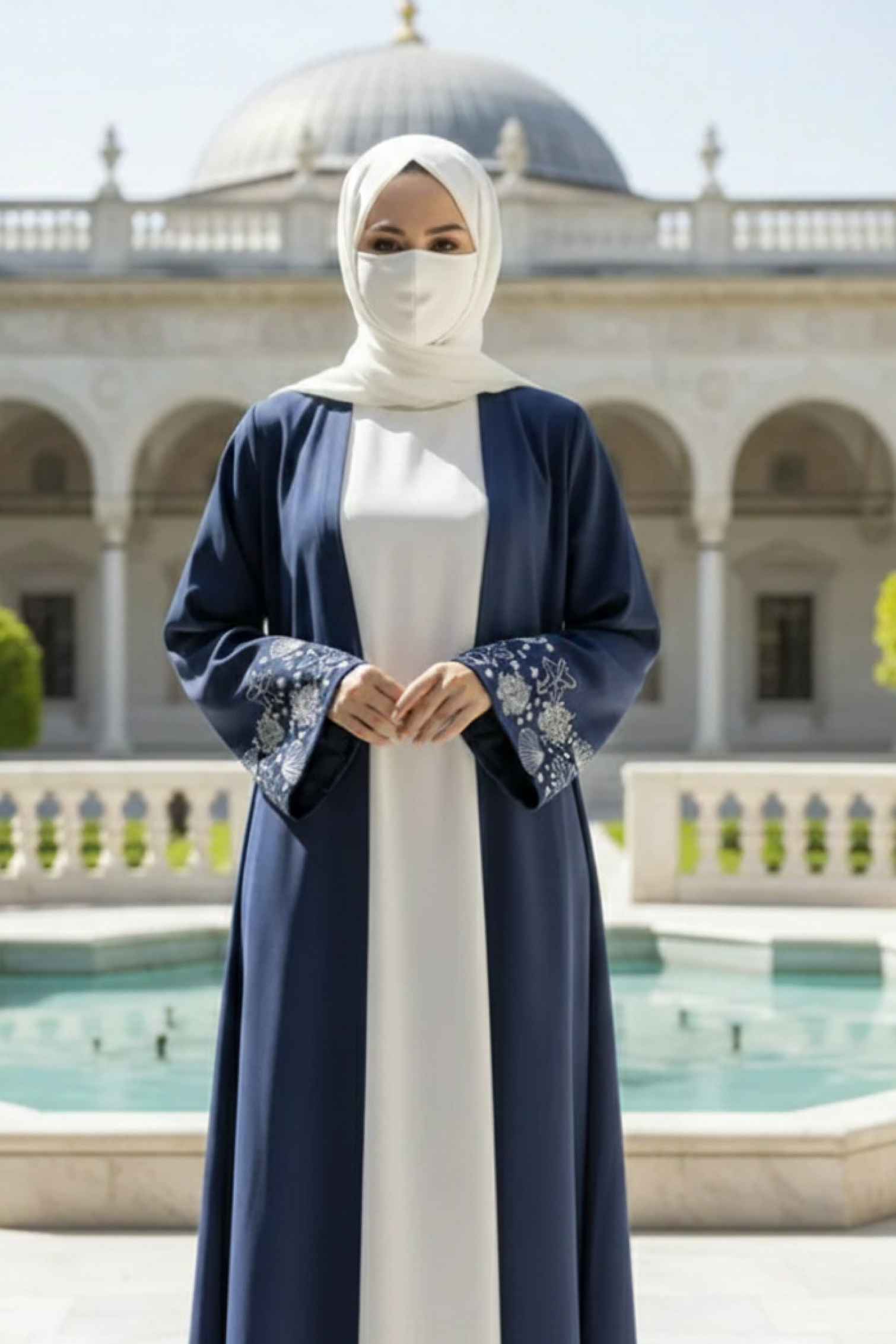 Serena Blue Abaya