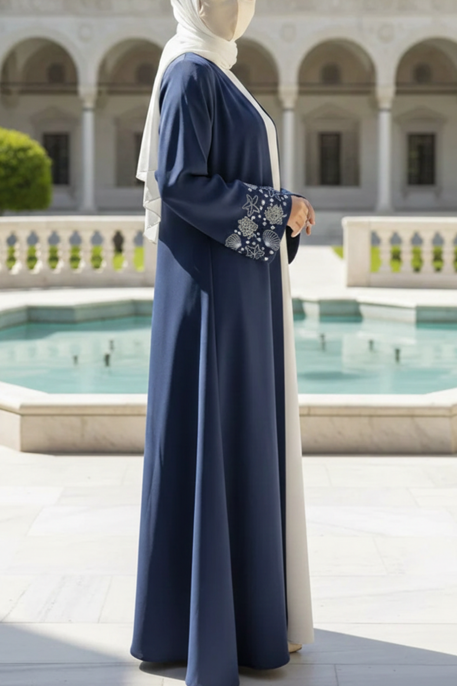 Serena Blue Abaya