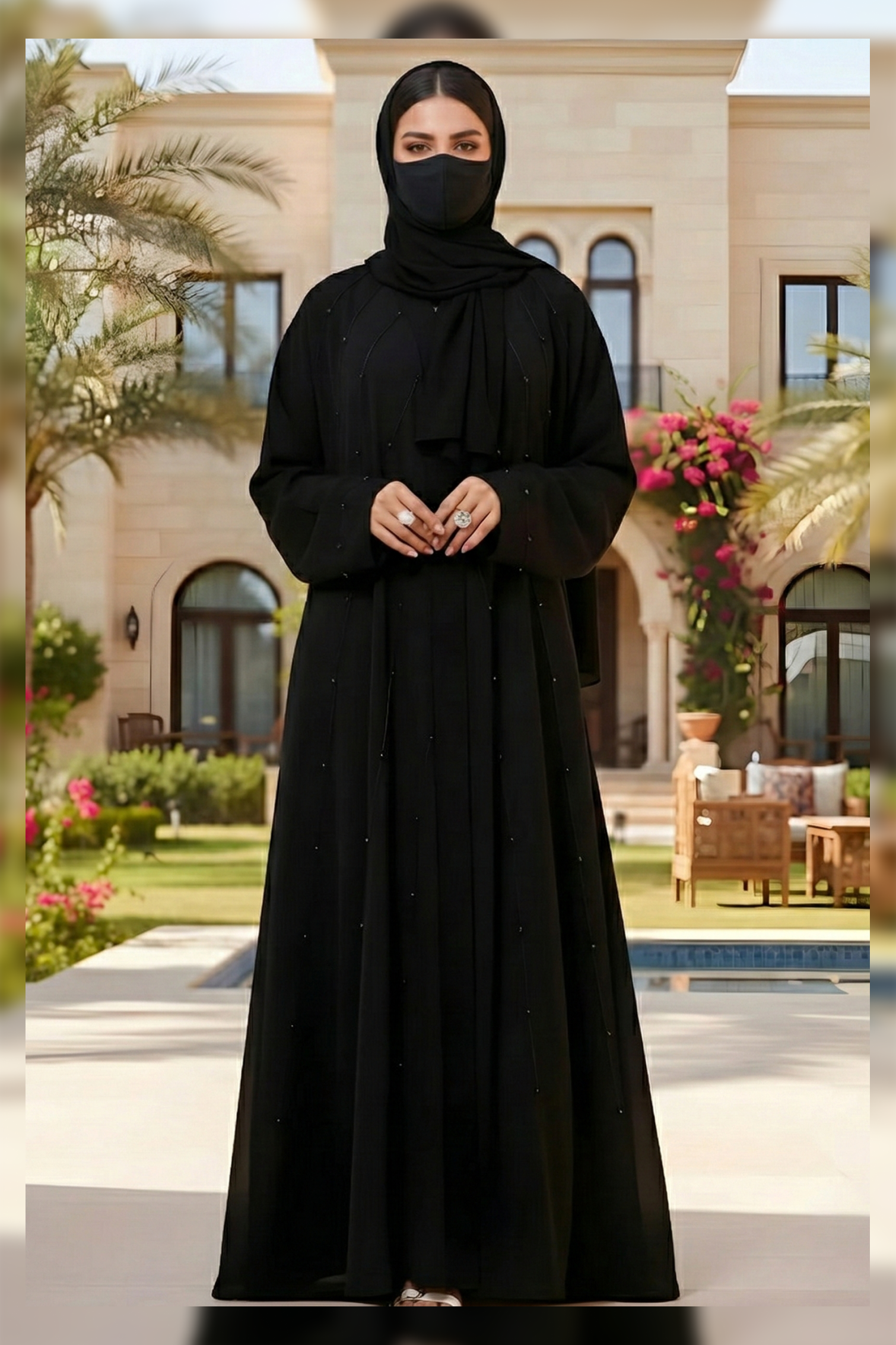Diamond Sea Abaya