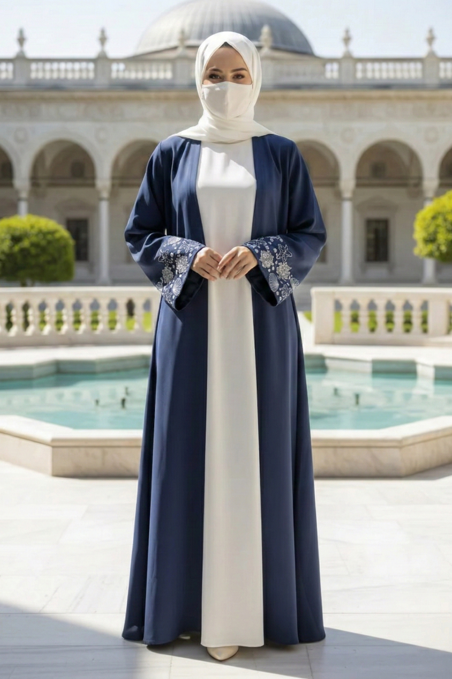 Serena Blue Abaya