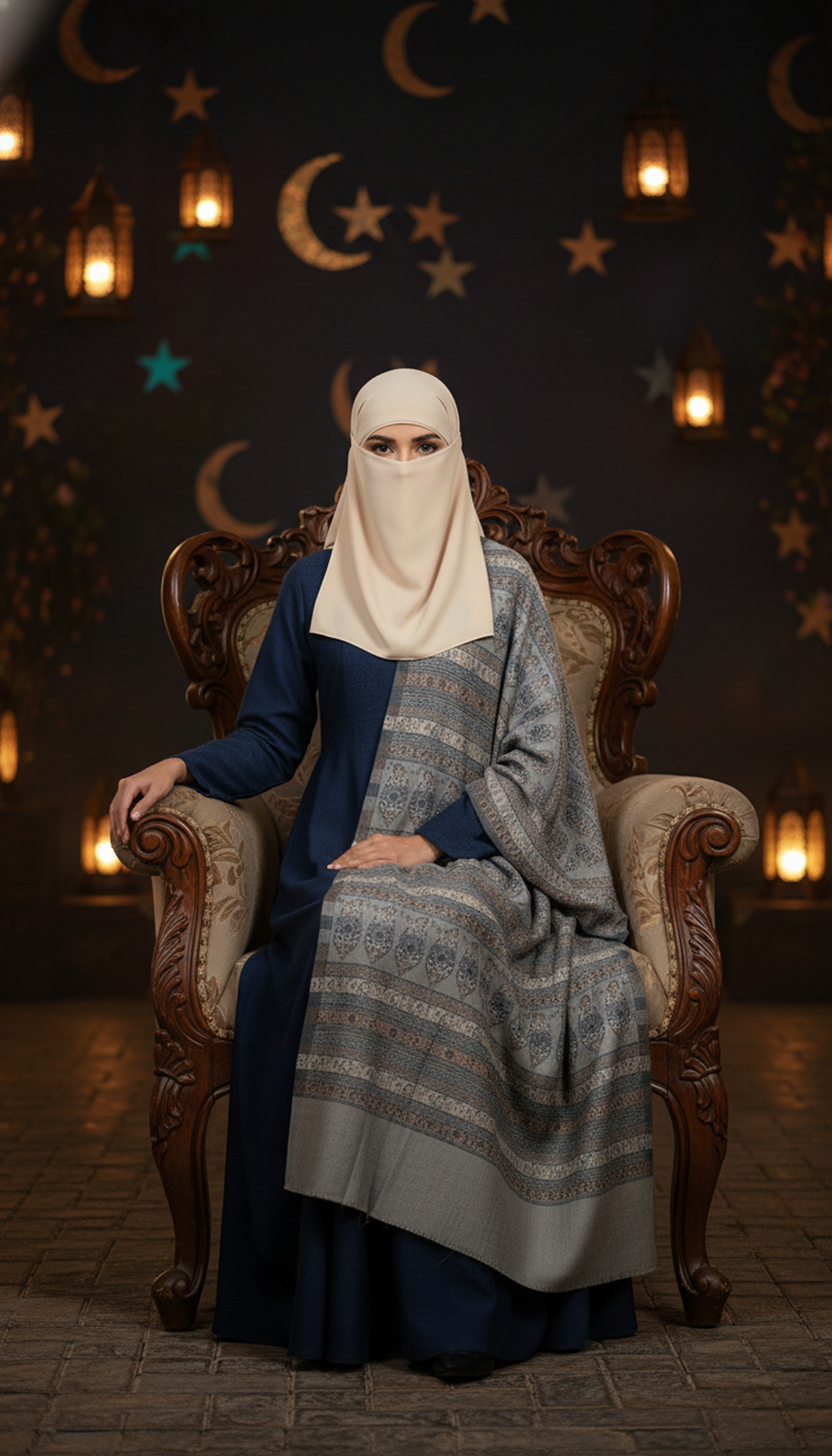 Stripe Kani Shawl